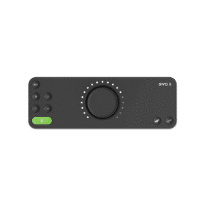 Audient EVO 8 – מבט קדמי עם כפתור Smart Knob.