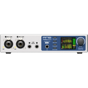 RME Fireface UCX II – תצוגת חזית עם חיבורים