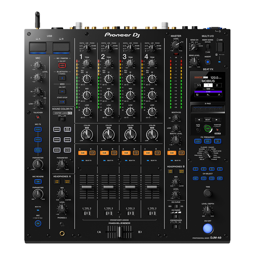 Pioneer DJM-A9 – מיקסר DJ מקצועי חזית