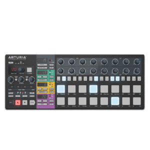 תקריב על פדי ה-BeatStep Pro Black Edition ותאורת ה-Step