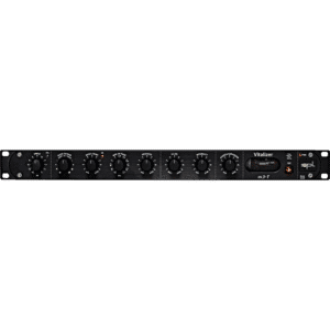 SPL Vitalizer Mk3-T מבט חזית של מעבד סאונד אנלוגי עם מנורות