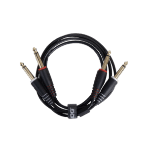זוג כבלי אודיו UDG Ultimate 1/4'' Jack Straight – מבט חזית.