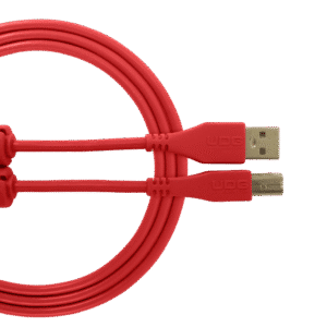 כבל UDG Ultimate Audio Cable USB 2.0 A-B Straight אדום– מבט כללי על הכבל.