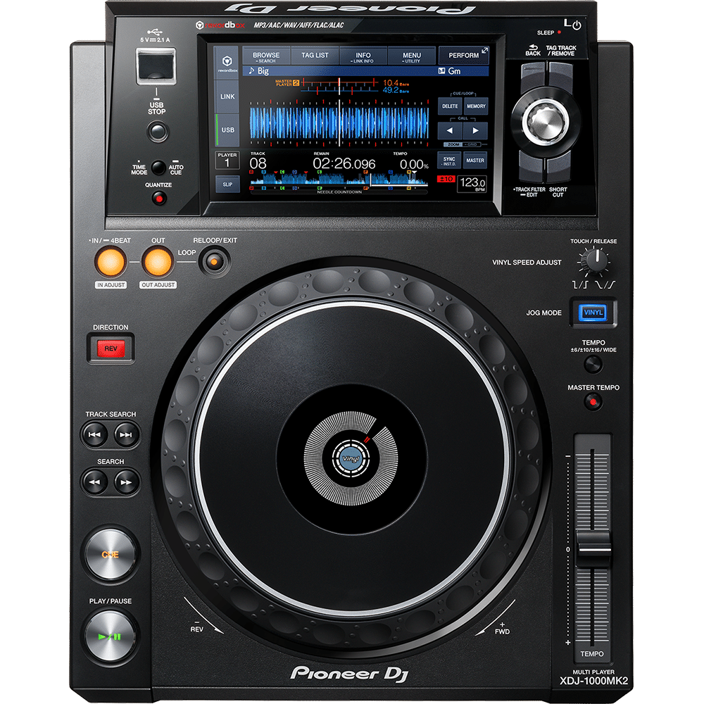 Pioneer XDJ-1000MK2 – נגן מולטימדיה מקצועי חזית
