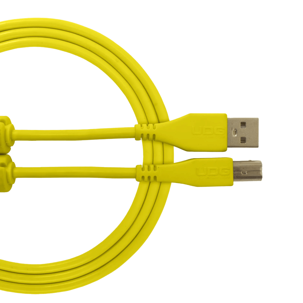 כבל UDG Ultimate Audio Cable USB 2.0 A-B Straight צהוב– מבט כללי על הכבל