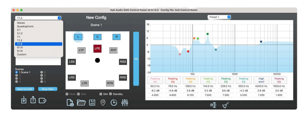 התוכנה לכיול הרמקולים של kali audio