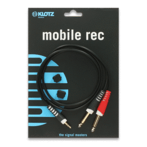 Klotz AY5-0300 – כבל Mini Jack ל־2×Jack מקצועי
