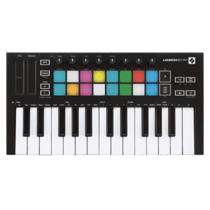 Novation Launchkey Mini MK3 – מקלדת שליטה 25 קלידים עם פדים RGB צבעוניים