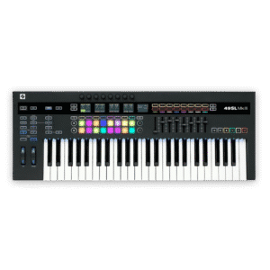 Novation SL MkIII – מקלדת שליטה עם קלידים חצי שקולים ופדים RGB