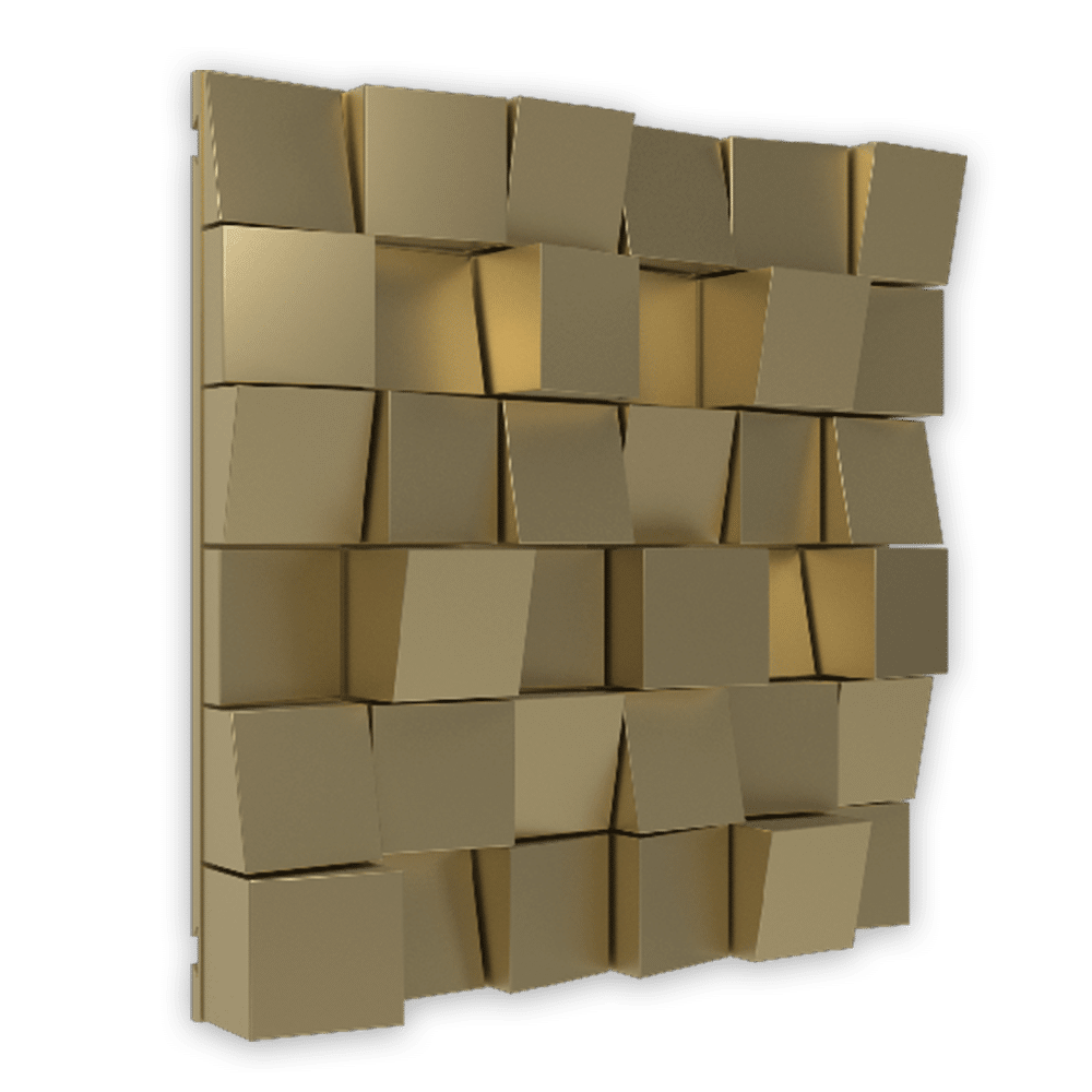 Vicoustic Multifuser Wood 36 MKII Metallic Gold – דיפיוזר אקוסטי בגימור זהב מטאלי