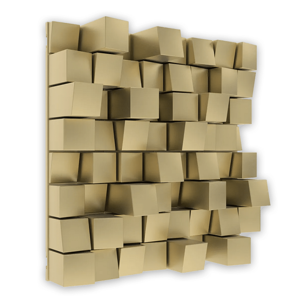 Vicoustic Multifuser Wood 64 MKII Metallic Gold – דיפיוזר אקוסטי בגימור זהב מטאלי
