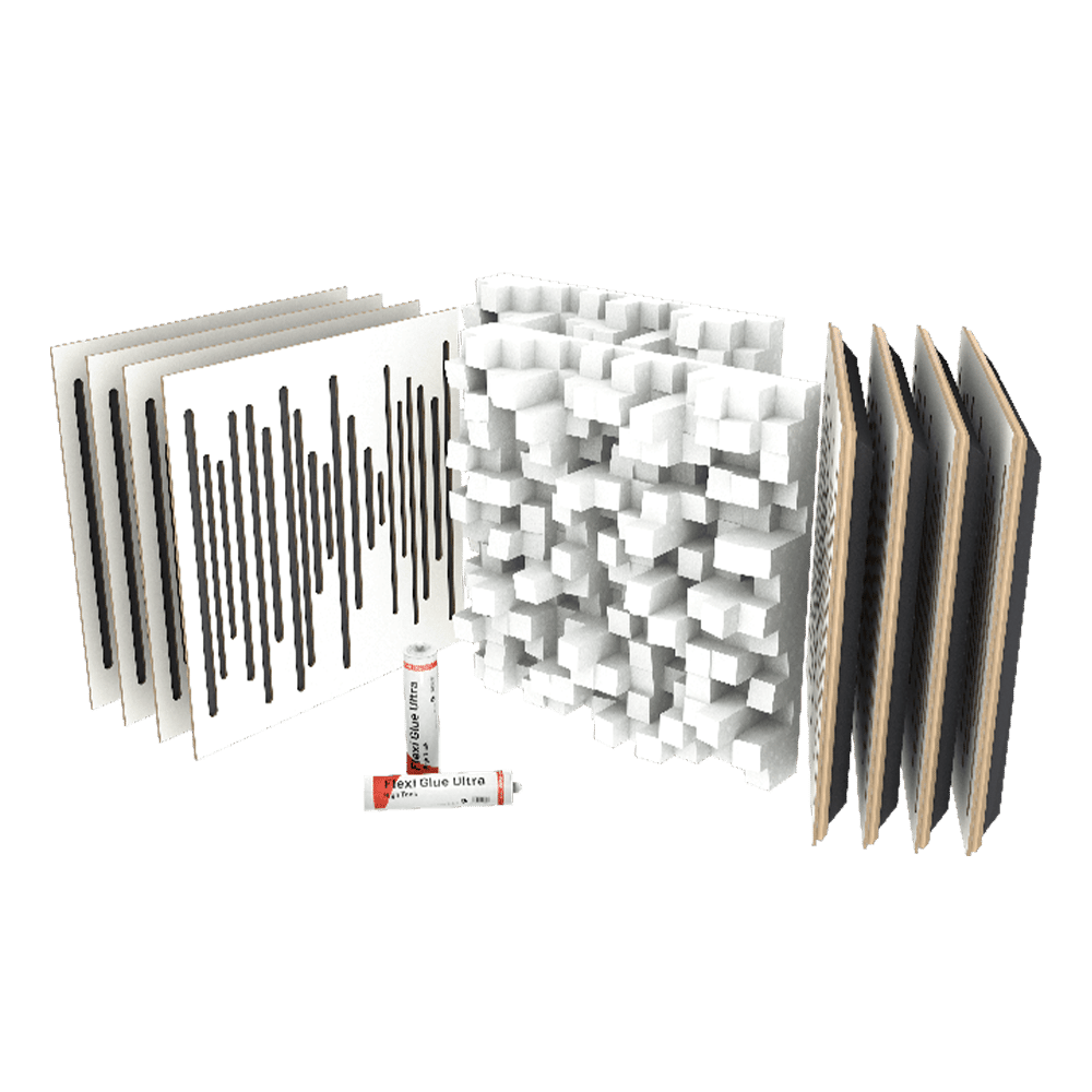 Vicoustic VicStudio Box White Matte – ערכת טיפול אקוסטי בגוון לבן מט