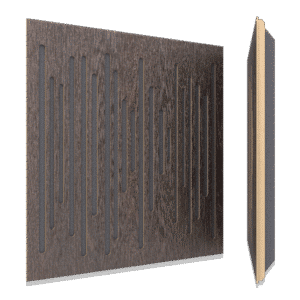 Vicoustic Wavewood Ultra Lite Black (Dark Wenge) – פאנל אקוסטי בעיצוב עץ כהה