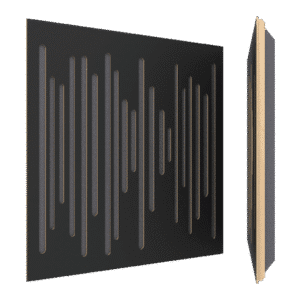 Vicoustic Wavewood Ultra Lite Black Matte – פאנל אקוסטי בגימור שחור מאט