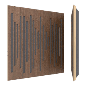 Vicoustic, Wavewood Ultra Lite, Dark Walnut, פאנל אקוסטי, טיפול אקוסטי, אולפן, פאנקי דיג׳יי