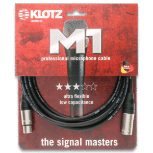 Klotz M1 XLR-XLR – כבל מיקרופון מאוזן מקצועי