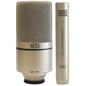 MXL 990/991 – סט מיקרופונים קונדנסר מקצועי לאולפן