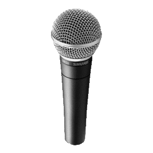 מיקרופון Shure SM58 לשירה חיה