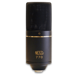 MXL 770 – מיקרופון קונדנסר מקצועי עם Shockmount ומזוודת נשיאה