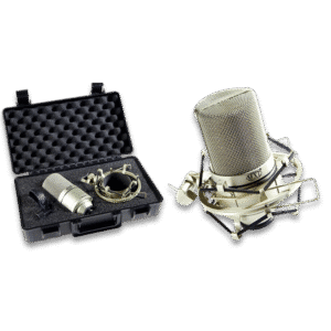 MXL 990 – מיקרופון קונדנסר מקצועי עם Shockmount ומזוודת נשיאה