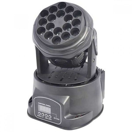 Moving Head 18x3W פנס חכם מבט קדמי