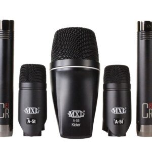 ערכת MXL DRUM PA-5K הכוללת חמישה מיקרופונים לתופים