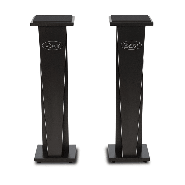 Zaor Stand 36 Black זוג סטנדים למוניטורים מבט קדמי