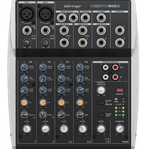 Behringer XENYX 802S מיקסר קומפקטי מבט קדמי