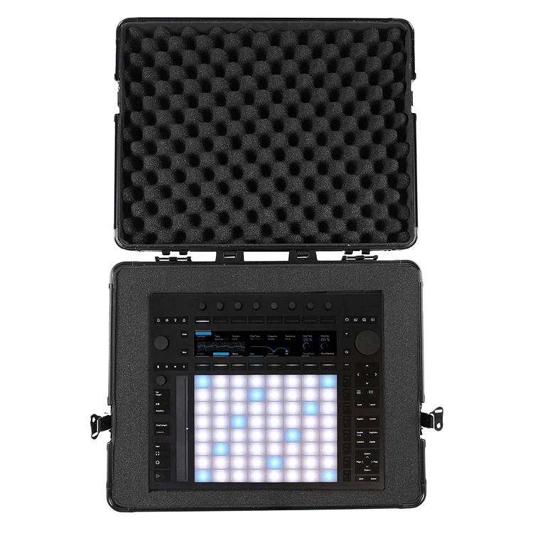 פנים הקייס עם קצף Pick & Pluck מותאם ל-Ableton Push 3