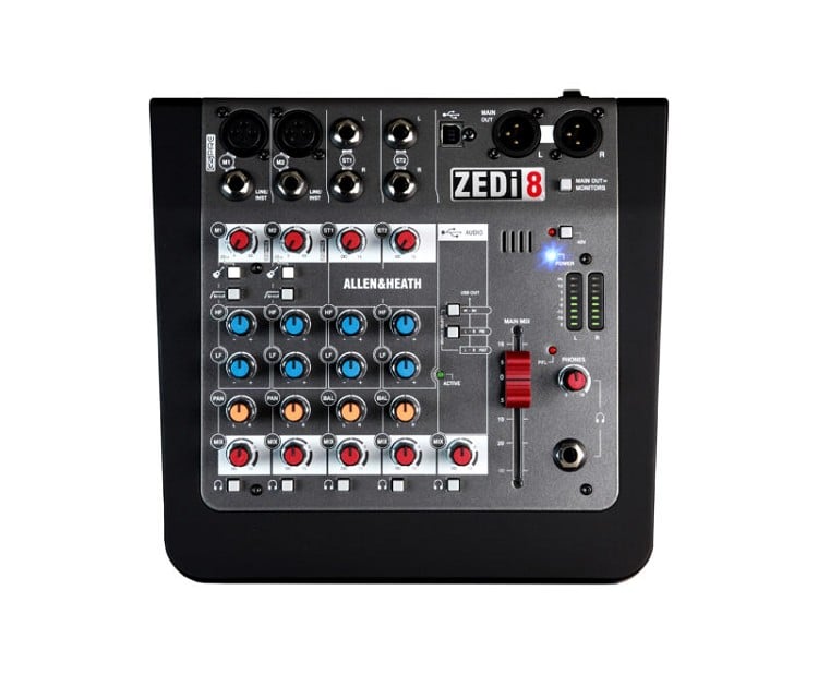Allen & Heath ZEDi-8 מיקסר קומפקטי מבט קדמי