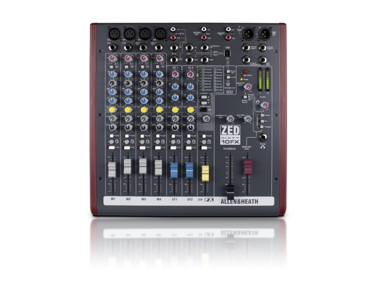 Allen & Heath ZED60-10FX מיקסר אנאלוגי מבט קדמי