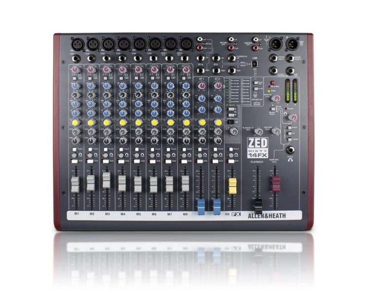 Allen & Heath ZED60-14FX מיקסר אנלוגי מבט קדמי