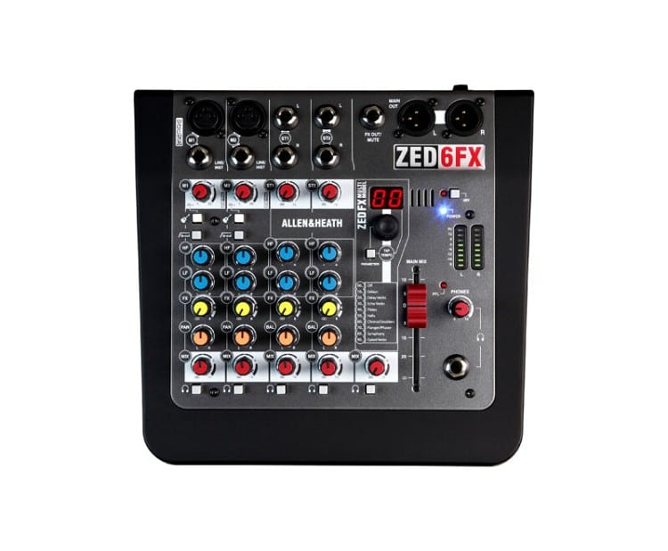 Allen & Heath ZED-6FX מיקסר אנלוגי קומפקטי מבט קדמי
