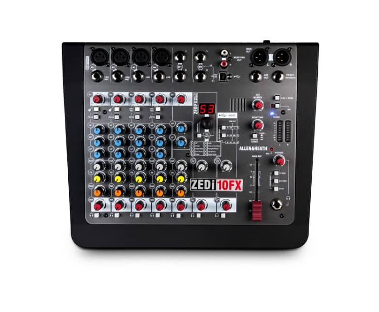 Allen & Heath ZEDi-10FX מיקסר קומפקטי מבט קדמי