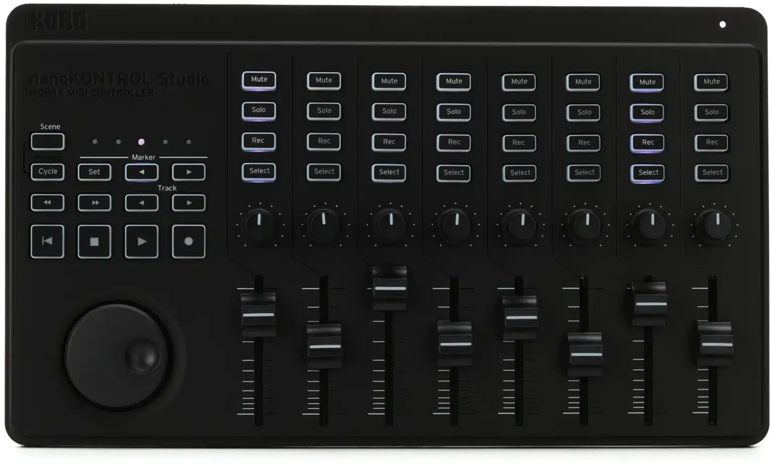 Korg nanoKONTROL Studio קונטרולר MIDI מבט קדמי