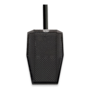 מיקרופון MXL AC404 על שולחן בחדר ישיבות