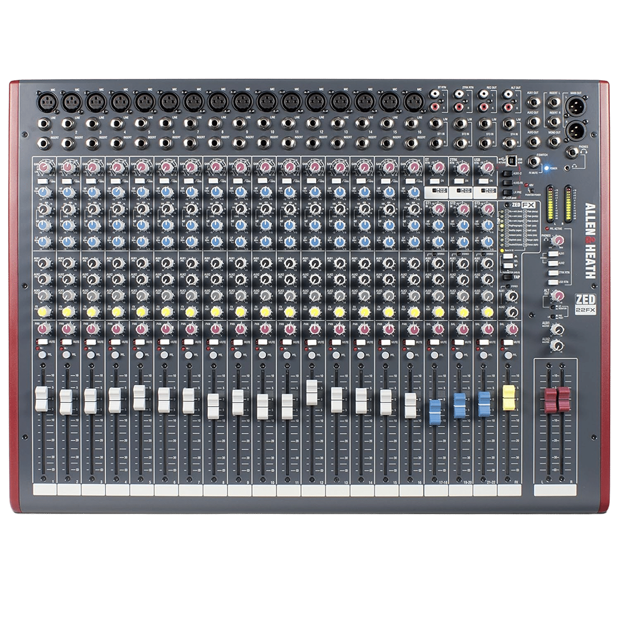 Allen & Heath ZED-22FX מיקסר אנלוגי מבט קדמי