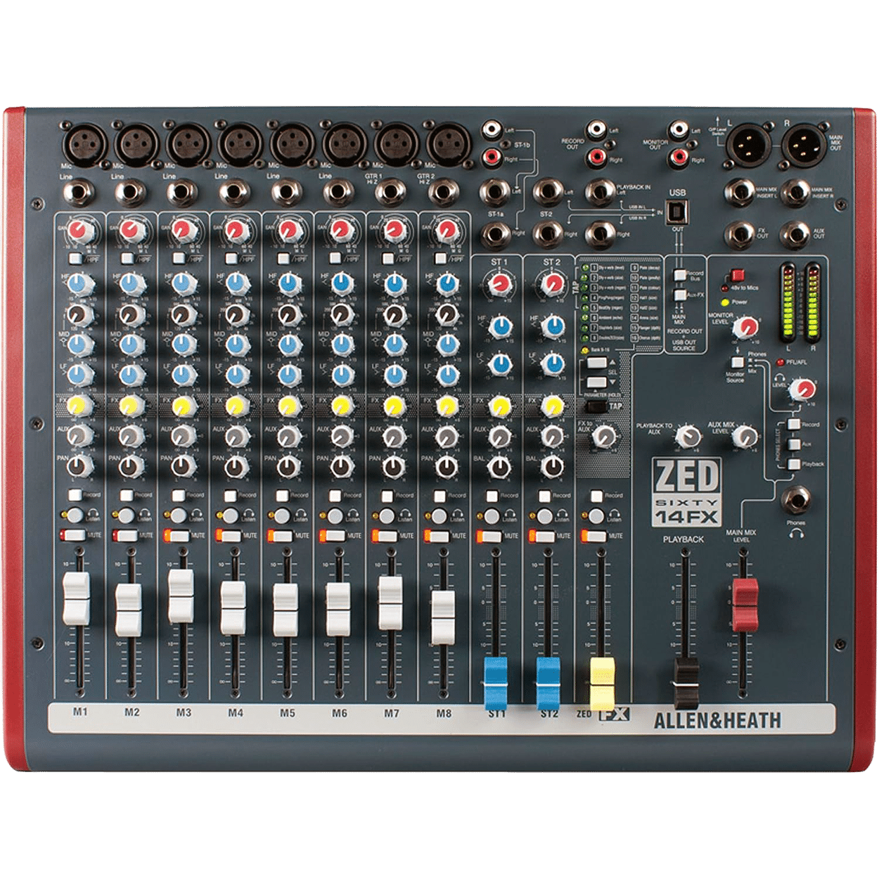 Allen & Heath ZED60-14FX מיקסר אנלוגי מבט קדמי
