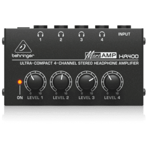 Behringer MICROAMP HA400 מגבר אוזניות 4 יציאות