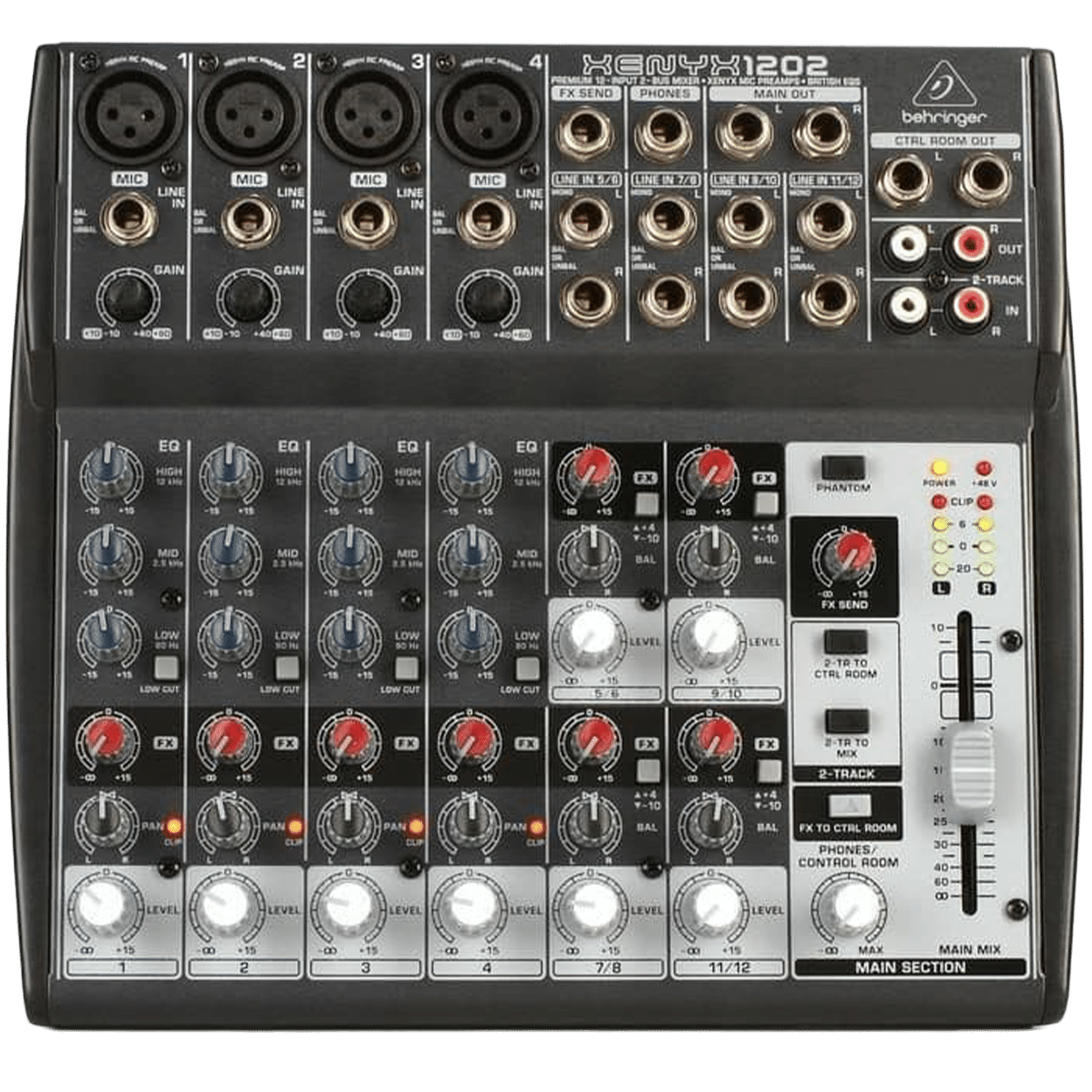 Behringer XENYX 1202 מיקסר אנלוגי מבט קדמי