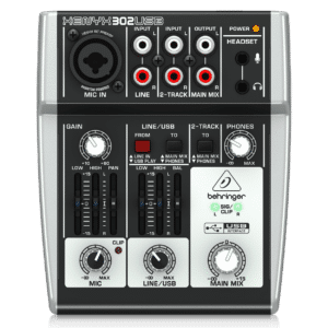 Behringer XENYX 302USB מיקסר קומפקטי מבט קדמי
