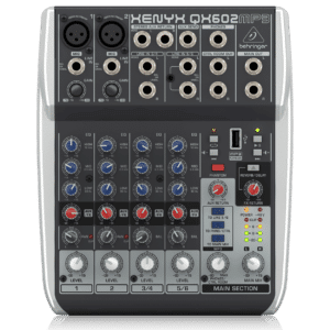 Behringer XENYX QX602MP3 מיקסר אנלוגי מבט קדמי