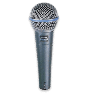 מיקרופון Shure Beta 58A לצילום קדמי
