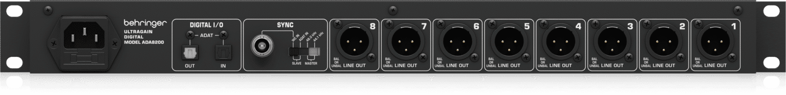 Behringer ADA8200 ממשק ADAT עם 8 יציאות