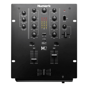 Numark M2 מיקסר DJ דו־ערוצי מבט קדמי