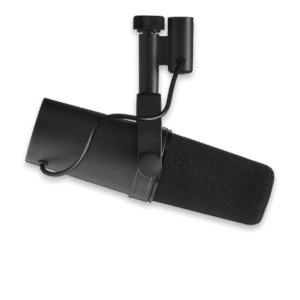 מיקרופון Shure SM7B על זרוע שידור