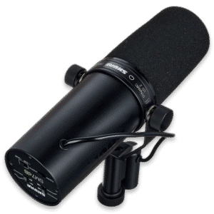 מיקרופון Shure SM7dB על זרוע שידור