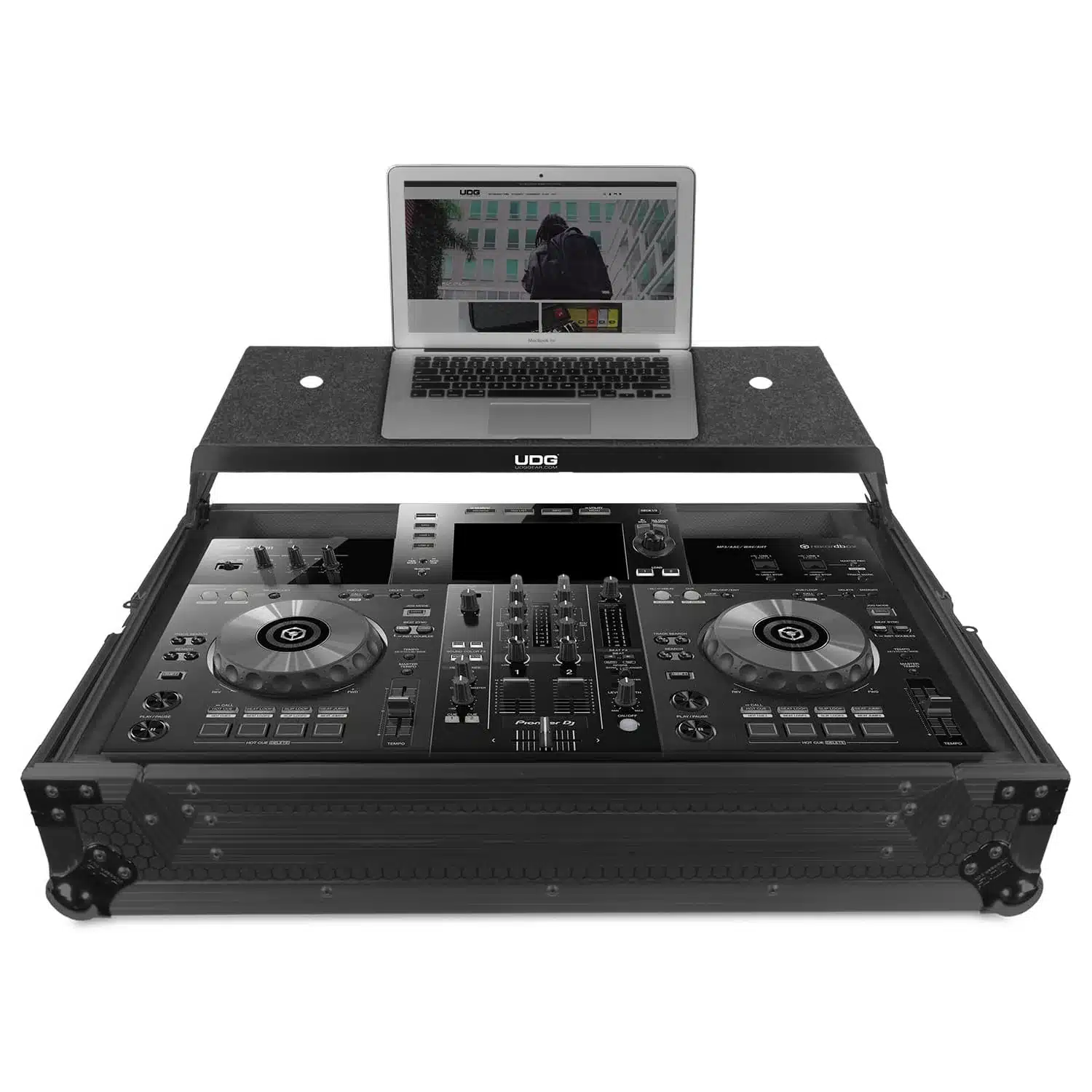 פלייט־קייס UDG לקונטרולר Pioneer DJ XDJ-RR עם מדף לפטופ