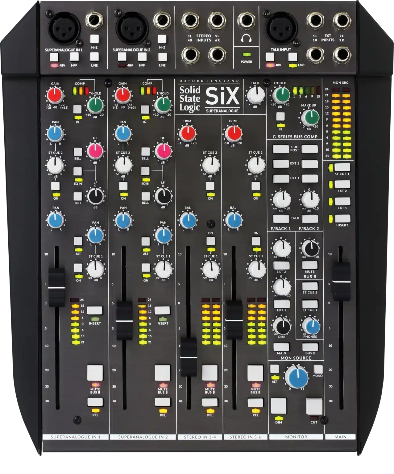 Solid State Logic SiX מיקסר אנלוגי לאולפן מבט קדמי