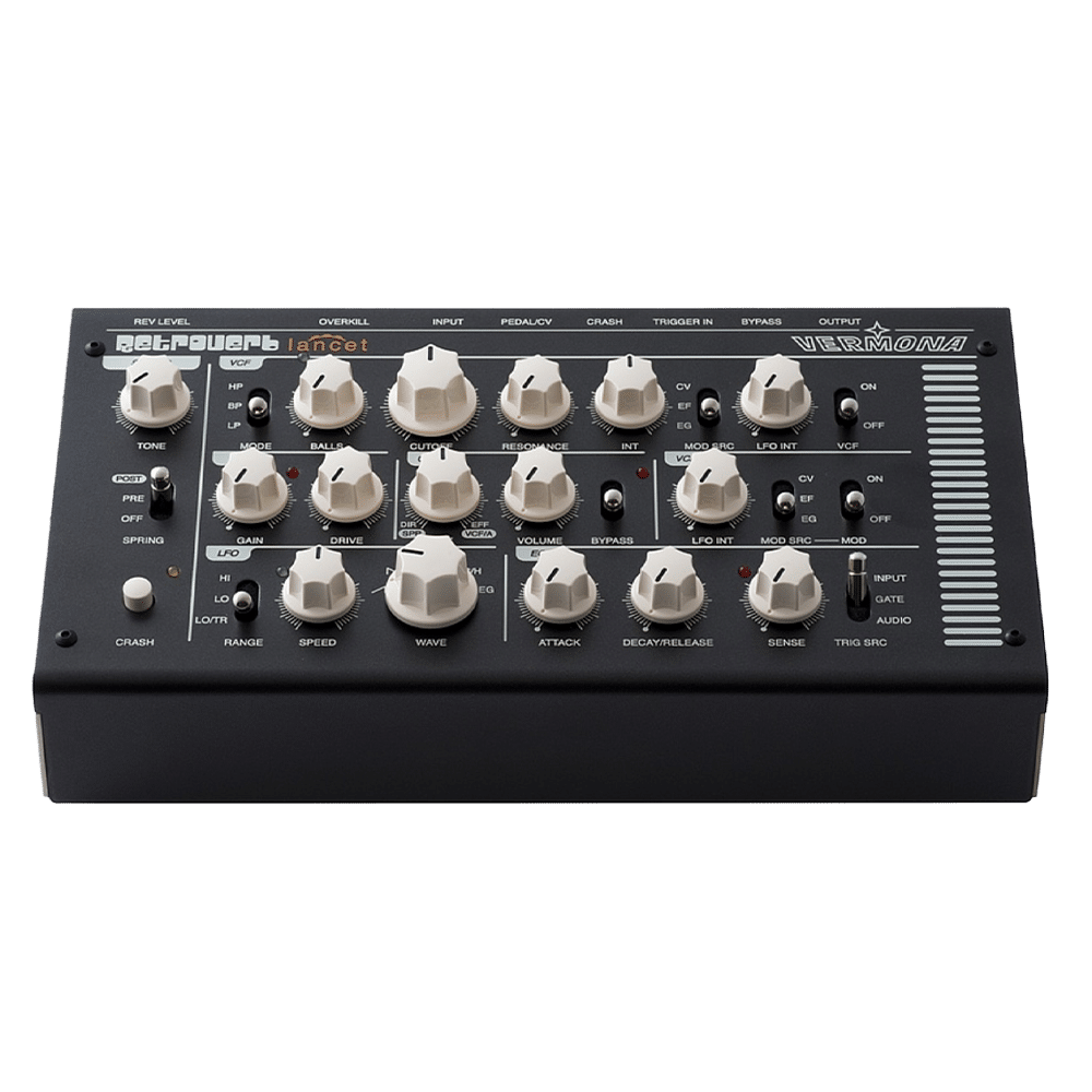 Retroverb Lancet – לחצנים ובקרים לעיצוב צליל